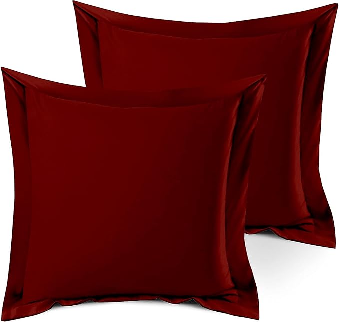 eBeddy Linens 100 Natural Cotton 800TC Burgundy Pillow
