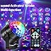 Multi-Functional Disco Light RGB LED Stage Party Lamp with Remote Control Auto Rotation Sound Control Strobe DJ Ball Light for Party Holiday Wedding Karaoke Dance Club Gift