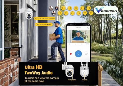 Image of 3MP WiFi Security Camera for Home | 360 PTZ | Color Night Vision | Motion Detection | Two-Way Audio | App Control | SD Card Support