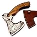 Custom Handmade Stainless Steel Viking Axe, Bearded Axe with Gorgeous and Solid Wood Handle (Y-01)