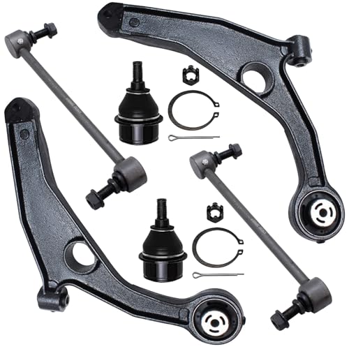 Image of Detroit Axle - Front Lower Control Arms Ball Joints Sway Bar Links Replacement for 2009-2020 Dodge Journey - 6pc Set
