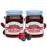 Nature's Hollow Mountain Berry Jam: Sugar Free Jam and Preserves, Low Cal, Non GMO, Keto Jam, Vegan, Gluten Free, and Diabetic Friendly - Sugar Free Jelly - 10oz Pack of 2