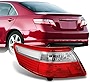 AKKON - For Toyota Camry Red Clear Outter Piece Rear Tail Light Brake Lamp Driver Side Replacement