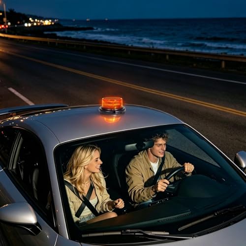 Luz de advertencia solar LED intermitente e impermeable para señalización vial 2