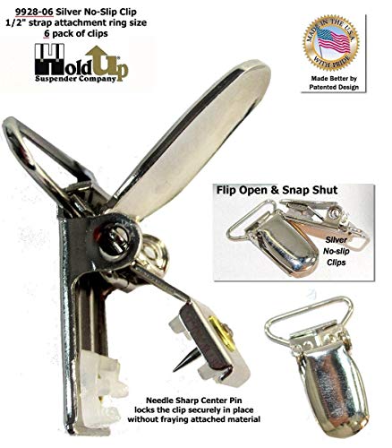 Image of Holdup Silver No-Slip replacement patented finger clips