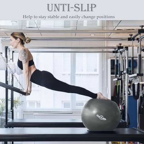Image of Soft Exercise Ball, Pilates Yoga Ball Chair, Workout Equipment with Pump