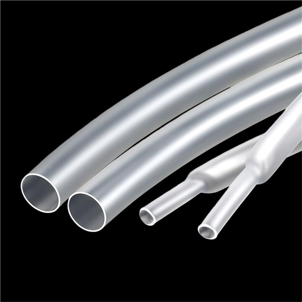 Guaina termorestringente impermeabile, Tubo termorestringente Poliolefina 2:1 Trasparente Diametro 0,6-50 mm Lunghezza 1-10 m(45MM*5METERS)