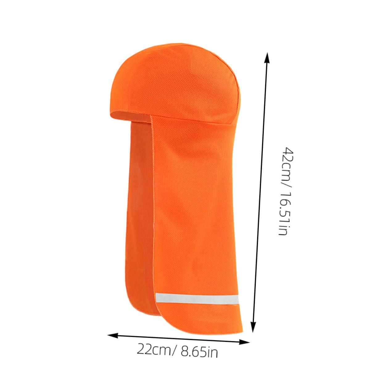 BESTonZON Reflective Long Tail Beanie Cap for Night Riding Comfortable Polyester Cycling Hat with Sunshade Neck Protection Enhanced Visibility for Outdoor Activities Stylish Lightweight