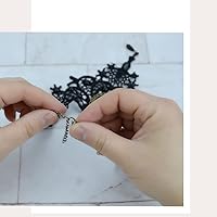 Vista 4 de Paquete de 2 cubiertas para traqueotomía con cuentas para tubo de traqueotomía, cubierta para estoma de trach a prueba de polvo