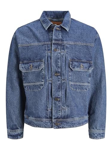 Jack & Jones Men's Jjikevin Jjjacket SBD 582 Noos Jacket, Blue Denim, M