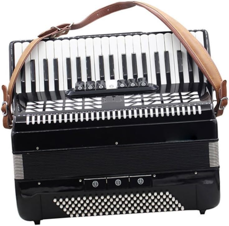 Adjustable Leather Accordion Shoulder Belts for Bass and Button