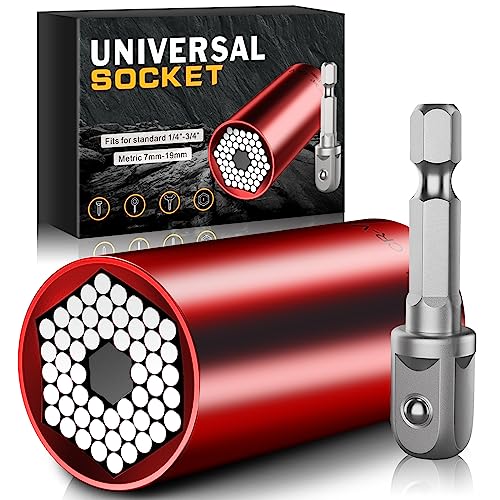 Super Universal Socket Gifts for Men - Stocking Stuffers for Men,Dad Gifts,Mens Gifts Christmas Gifts for Men Him Dad Boyfriend Father Husband,Cool Stuff Gadgets for Men Birthday Gifts for Dad(7-19mm)