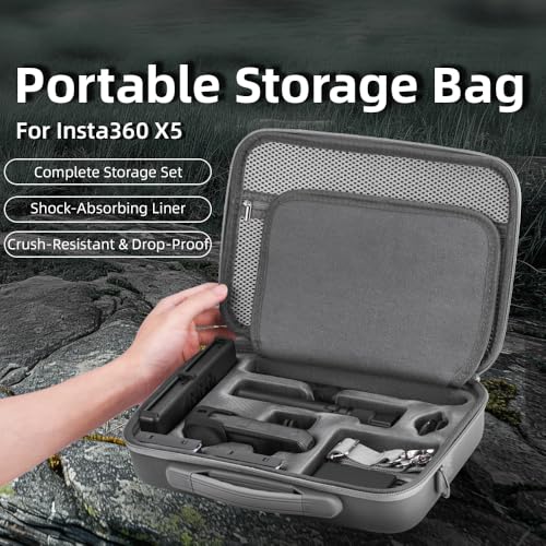 Maleta rígida para Insta360 X5 con doble protección miniatura 3