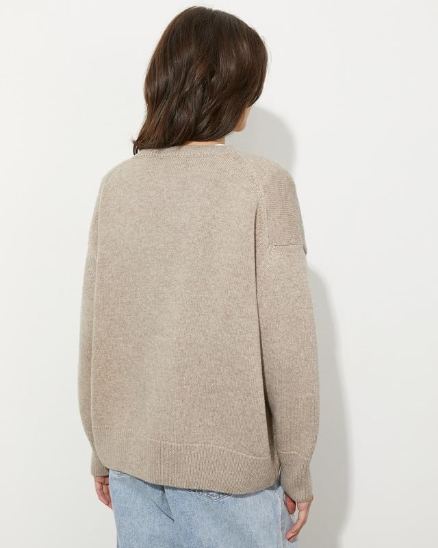 Women's Lightweight Soft Petite Crewneck Lightweight Solid Plain Sweaters Fall Winter Pullover Jumper Tops - Image 4