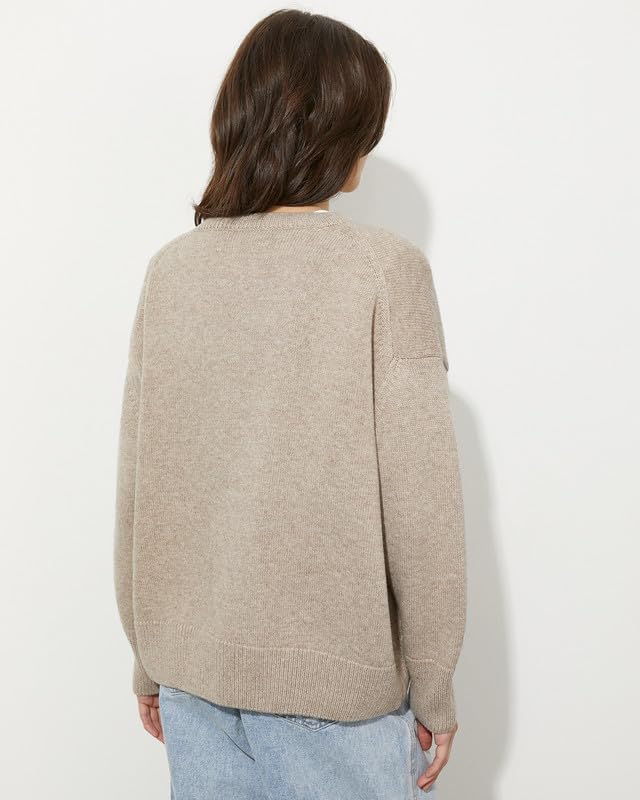 Women's Lightweight Soft Petite Crewneck Lightweight Solid Plain Sweaters Fall Winter Pullover Jumper Tops4