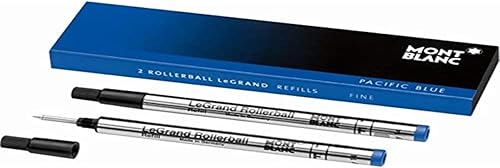 Montblanc Rollerball LeGrand Refills F Pacific Blue 124502  Recambios de bolígrafo para bolígrafos Meisterstück LeGrand con punta fina 2 cartuchos disponible en Yaxa Colombia