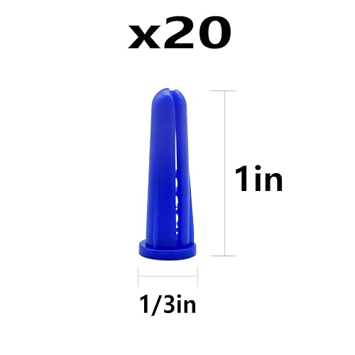 Miniatura 3 de Kit de anclajes de pared de plástico para paneles de yeso con tornillos, kit de tornillos de hormigón, juego de anclaje de pared adecuado para Kit