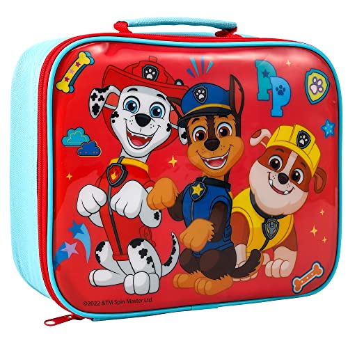 Zawadi Global Paw Patrol Rectangular Insulated Lunch Box Bag for Boys and Girls Perfect Size for Packing Hot or Cold Snacks for School and Travel BPA Free
