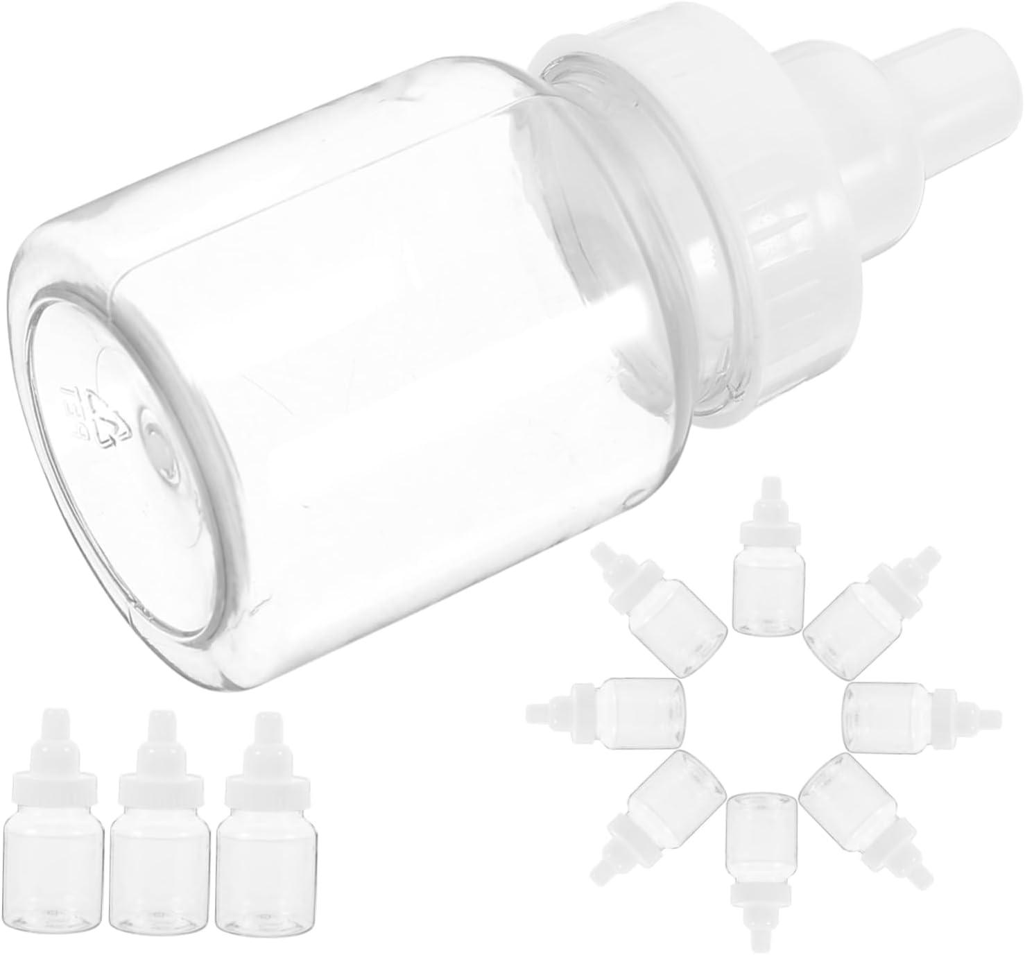 3sets Milk Bottle Candy Box for Bridal Shower Plastic Mini Bottle Candy Favors 12pcs*3
