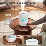 ZAFRO 2.5L Top Fill Humidifier for Bedroom, 25H Runtime, 24dB Quiet, White - Image 5