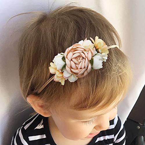 Mligril Baby Girl Floral Headbands Set - 3Pcs Flower Crown Newborn Toddler Hair Accessories #TOP1