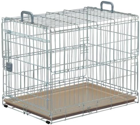 卸し売り購入 アイリスオーヤマ 折りたたみケージ シルバー ブラウン 中型犬用