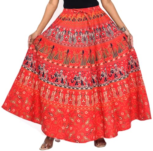 Image of Premium Cotton Skirt for Women with Pocket, Free Size