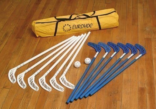 Eurohoc Club Set Inclu 12 Senior Sticks 2 Balls 2 Pucks