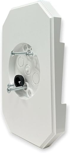 iMBAPrice White Siding Mount Block 8141DBL, UL Listed Vinyl Light Mounting Block with Built-in Electrical Box for 4" and Lap Double Siding, 1-Pack, 6.9" W x 10.2" H