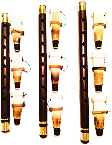 DUDUK Concert Level- Three (3) ARMENIAN Professional DUDUKs with 9 Reeds Ramish, Kamish & Playing Instructions made from Apricot Wood Dudek Doodook Armenia - Flute Mey Ney Balaban Oboe