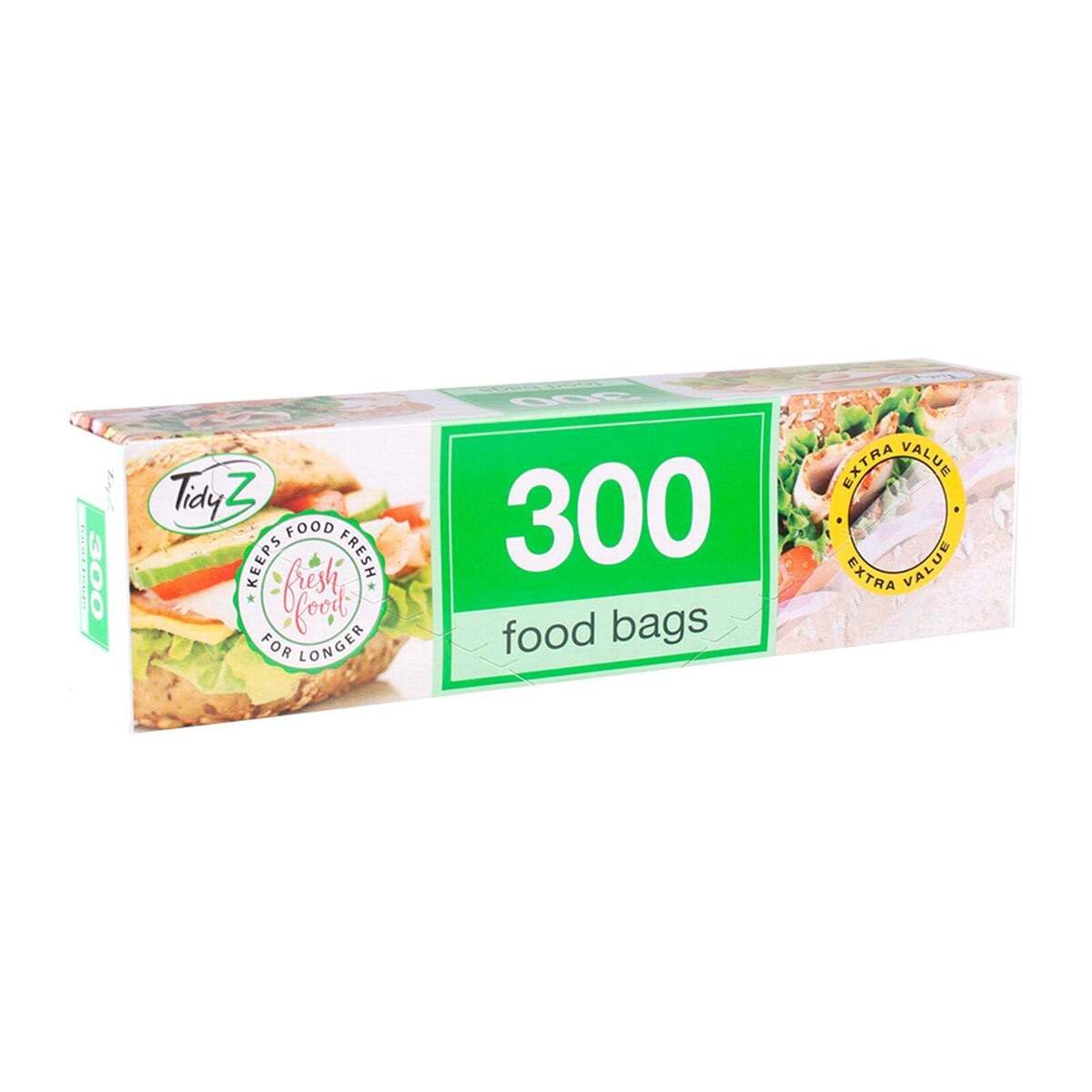 Tidyz Food & Freezer Bags Standard Extra Value Roll Of 300 X 2