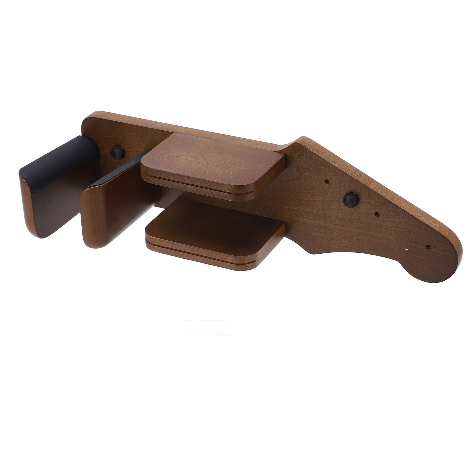Soporte de Pared para Guitarra, Soporte Rústico Multifuncional de Madera Maciza para Guitarra, Forma Clásica de Cabezal, Vitrinas para bajo Eléctrico Acústico, Ukelele Mandolina