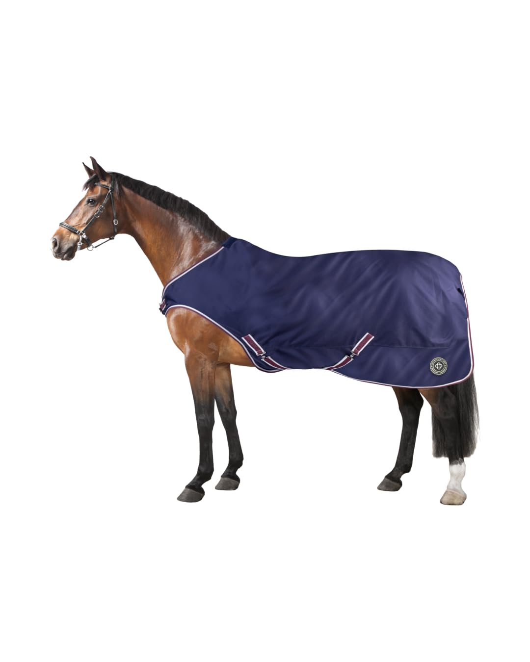 4Horses Führmaschinendecke Walker 50 g, atmungsaktive Pferdedecke mit reißfestem Außenmaterial, wasserabweisend und komfortabel