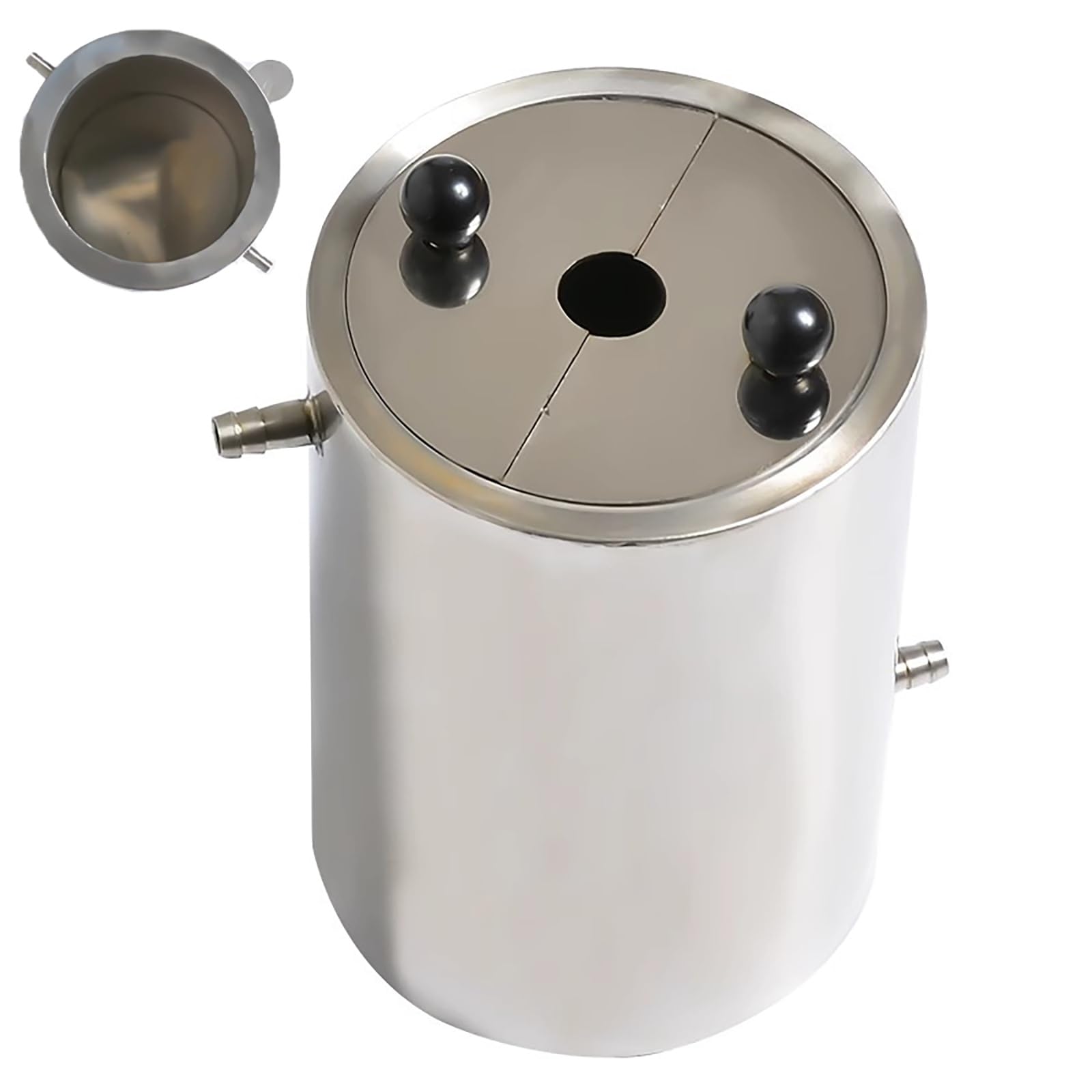 Edelstahl Dispergierfass mit Kühlmantel, 1,5L Labormischtrommel für Dispersion und Mahlexperimente