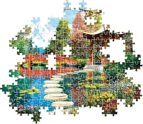 Puzzle 1000 pièces + poster : Jardins du Fuji Clementoni Puzzles - vue 4