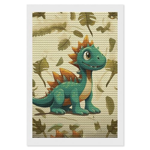 Cadeau kits d'art diamant pour adultes dinosaures mignons loisir créatif DIY