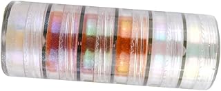 Sewroro 6 Peças De Lama De Cristal Mica Em Pó Resina Pigmento Tingido Sabão Corante Mica Prego Em Pó Kit De Mergulho Pigmento Para Brilho Labial Camaleão Mica Pó Cosmético Mica Pigmento