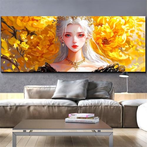 Peinture diamant kit complet fleur XXL strass peinture par numéro personnalisé 90x180cm