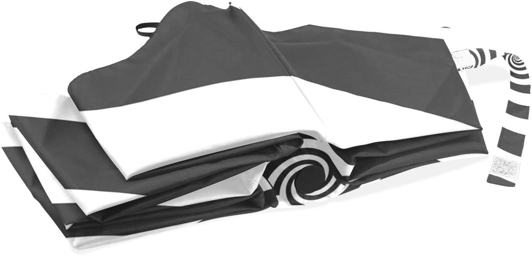 Hypnotic Psychedelic Spiral Background Umbrella, Reserve Umbrella Windproof UV Protection for Rain Car Travel Outdoor Men Women