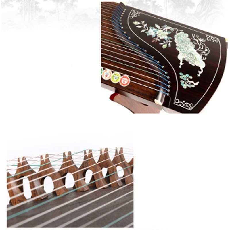 JITEM Professionelles Paulownia-Guzheng in Leistungsqualität (163 cm), traditionelles chinesisches Saiteninstrument, Zither für Anfänger und Profis(Color:B)