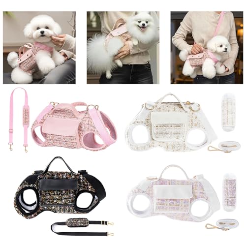 Mochila transportadora para perros pequeños FOLODA con asa de correa cómoda 3