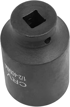 40mm Axle Nut Socket 12 Point 1/2 Drive Deep Impact Spindle Nut Socket Front and Rear Axle Differential Removal Tool Compatible With Toyota