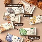 GoMacro Macrobar Organic Barres de protéines véganes - Boîte de protéines de variété (65-68g Les barres, 12 Compte)