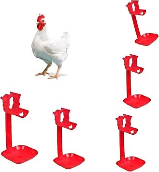 Bethlehem 5 Pcs Nipple Drip Cup Poultry Chicken Bird Quail Drinker Waterer, Automatic Chicken Water Bowl, Drip Cup Poultry Waterer for Hen, Duck, Goose, Bird, Quail, Farm Use