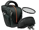 Bolsa y filtro UV foto bolsa y filtro compatible para Nikon D5500 D5300 D5200 D5100 D5200 D3200 incluye AF-S DX 18 – 55 VR