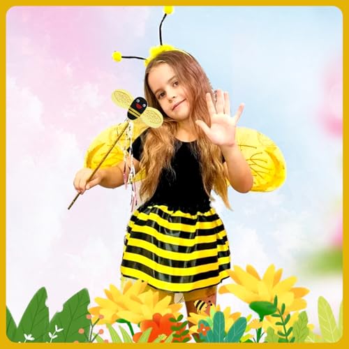 Vonavira Biene Schmetterling Marienkäfer Faschingskostüm, Faschingskostüm Karneval Tierkostüm Biene für Halloween Geburtstag Party Verkleidung