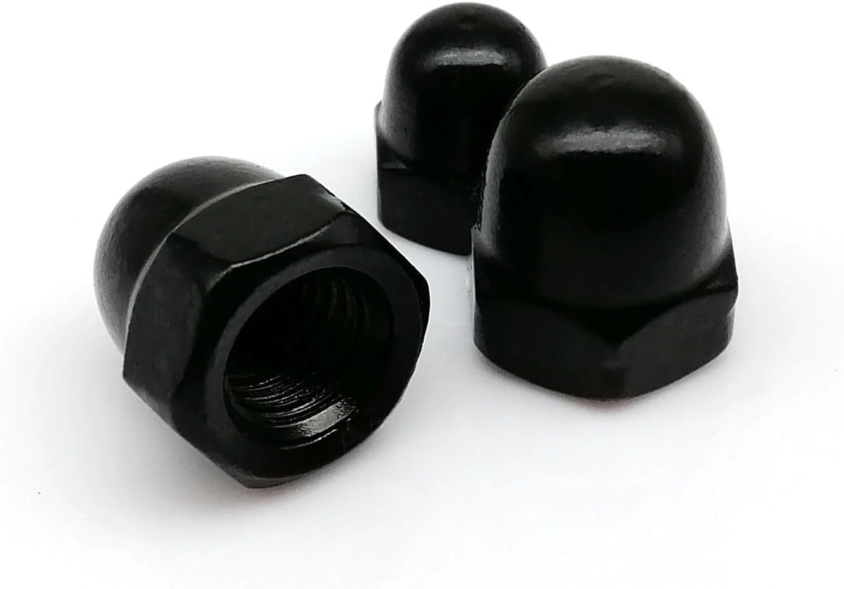 Stainless Steel Acorn Nuts 1PC (M12) Hexagon Bolt Nut Dome Cap Head Black Decorative Cap Nuts