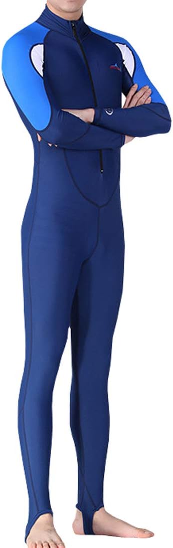 BIKMAN Men Diving Swimming Suits Long Sleeve Snorkling One-Piece Swimsuit