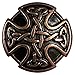 BS9977 screw back Celtic Cross Conhos 1" (25mm) Antique Copper Celtic Concho 10pcs