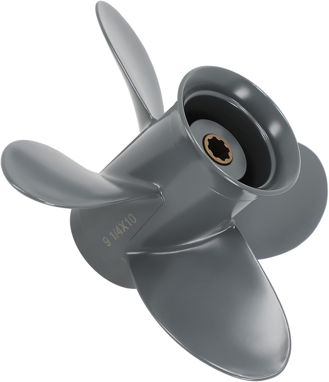 maXpeedingrods 4 Blades 9 1/4 x 10 Aluminum Boat Propeller for Honda Engines 8-20HP 8 Spline Tooth, RH, Parts No# 58134-ZV4-010AH